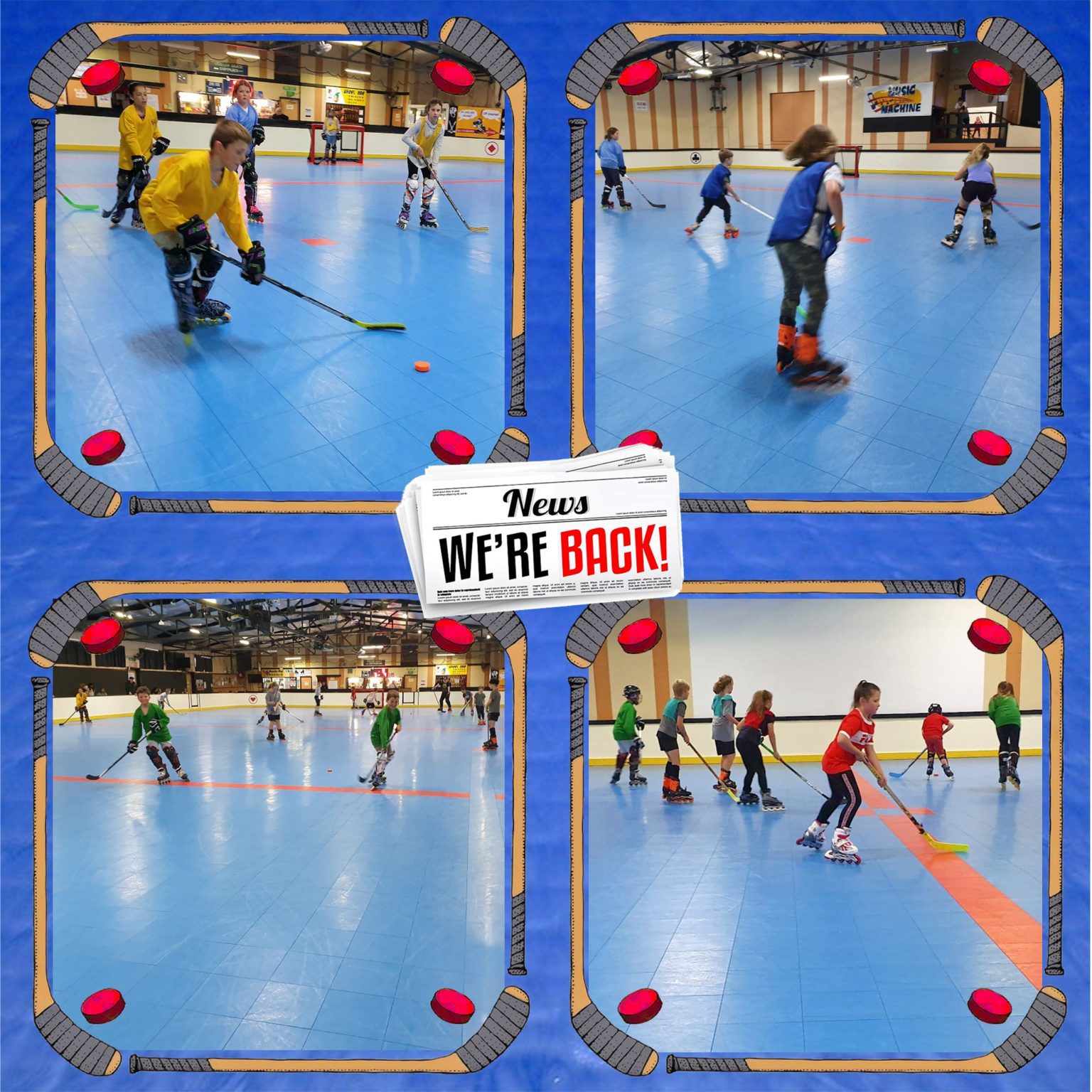 Thursday Junior Inline Roller Hockey Rollerway Skate Centre