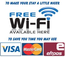WiFi & EFTPOS available