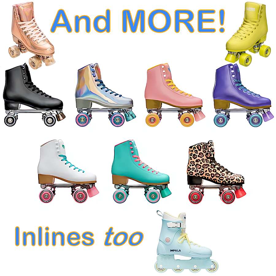Impala Roller Skates and Inlines too part of our ROLLER SKATE SALES selection