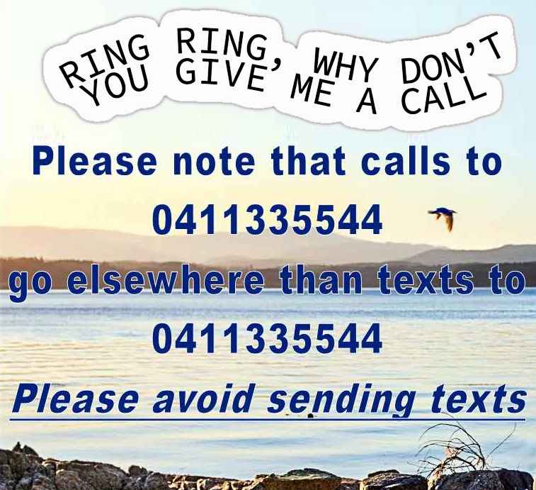 Please call - avoid texts