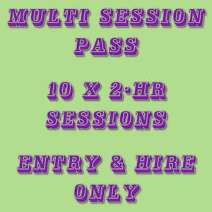 Multi session pass 10-entry & hire only