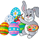 Easter Bunny & eggs sketch